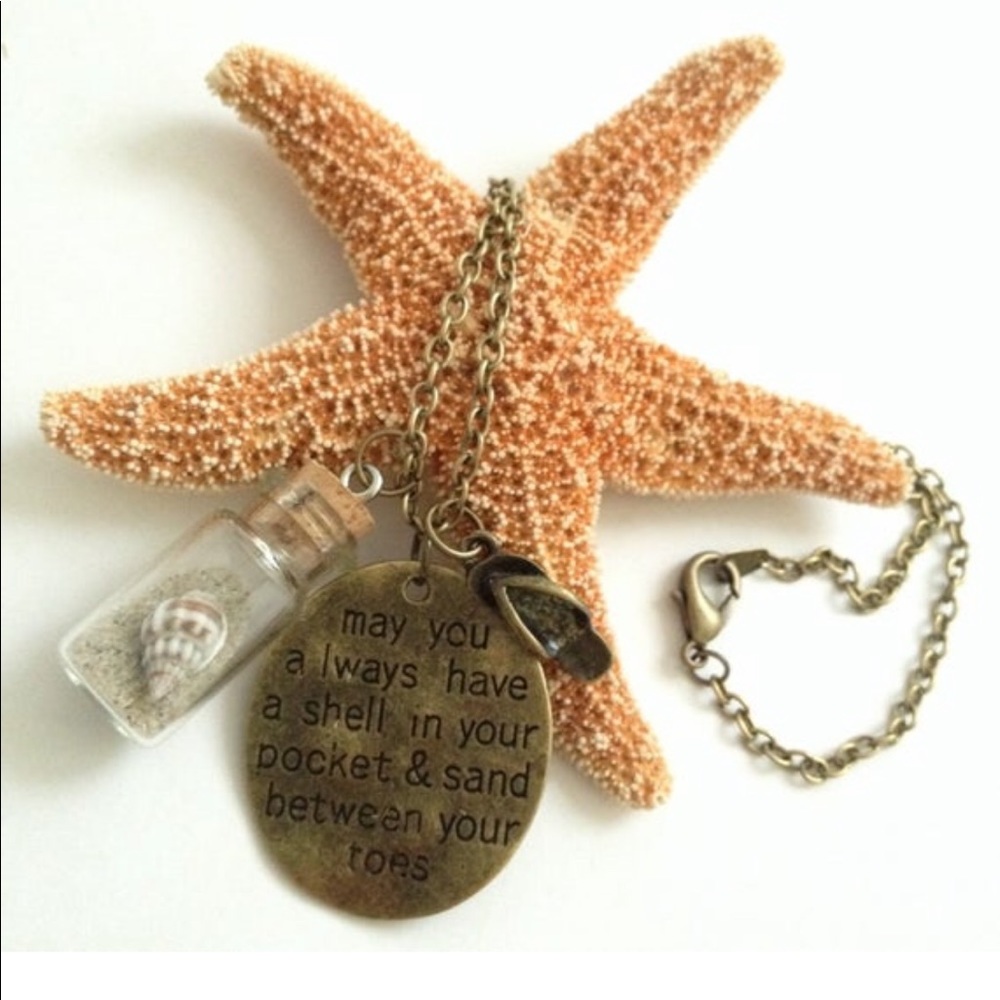Shell in your Pocket Necklace Bottled Shell & Sand